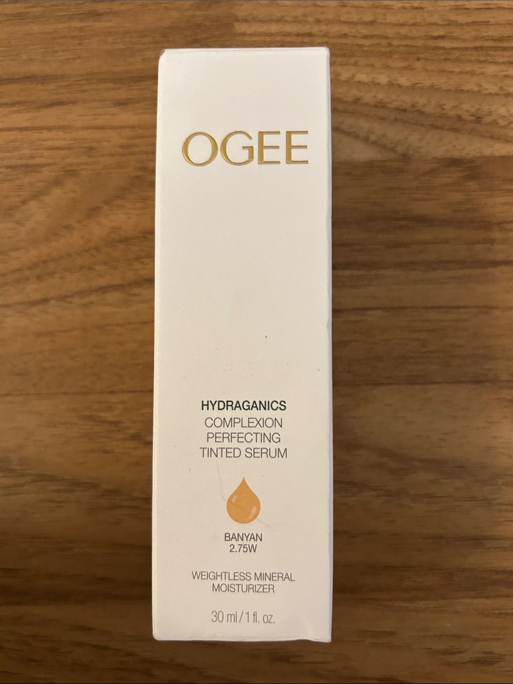 OGEE Hydraganics Complexion Perfecting Tinted Serum – Banyan (Warm Beige) New